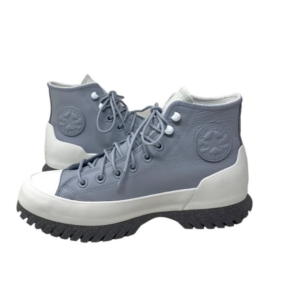 Converse Lugged 2.0 Waterproof High Women's Sneaker Leather Gray Boots A05382C - Picture 7 of 10